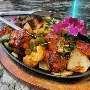 a plate of food