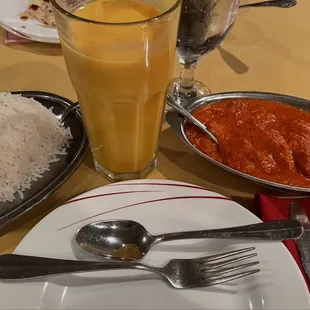 Fantastic Butter Chicken Meal &amp; Mango Lassi !!!