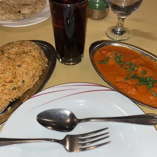 Fantastic Chicken Tikka Masala &amp; Side of Spicy Biryani !!!