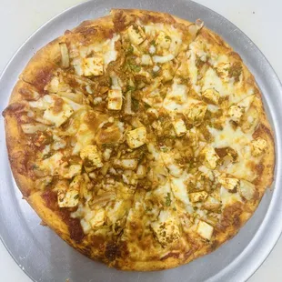 Paneer tikka pizza