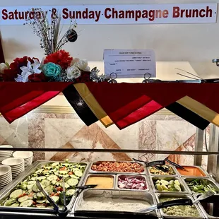 Part of the Saturday and Sunday champagne brunch!