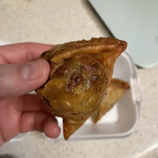 Chicken Samosa loaded with meat - thanks
