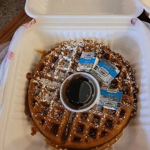 Cranberry walnut multigrain waffle