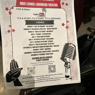 The 2024 Voice Box Indy schedule is winding down with the theme, &quot;December.&quot;