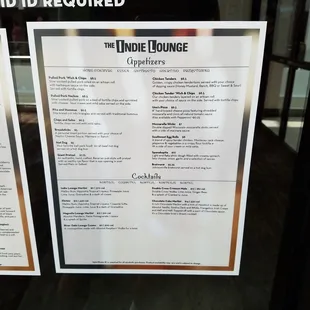 appetizers and cocktails