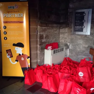 We've got your swag bags!