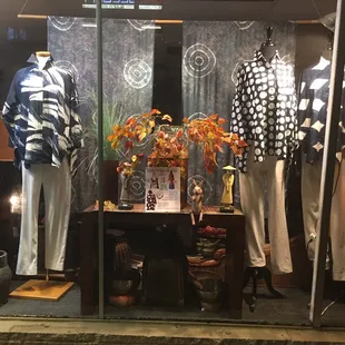 Original indigo batik art on light cotton