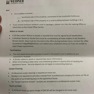 lease agreement they want you to pay to get the place cleaned when  they should be changing the carpets and repainting and 30 day notice to