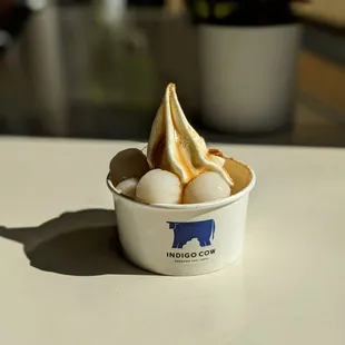 Small Hokkaido Milk Soft Serve MBR, worth every calorie! IG: @bilalandjesseatfood