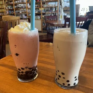 Strawberry smoothie  &amp; Iced Chocolate Chai