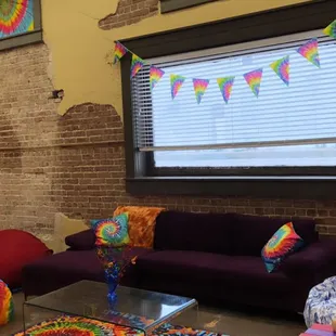 Don't worry! Parents you can sit and relax if you aren't joining the fun and tie dying!