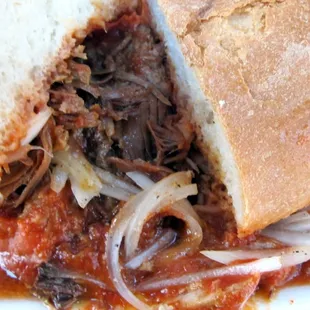 a pulled pork sandwich