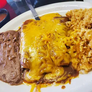 Beef fajita enchiladas