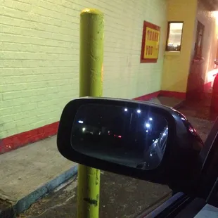 Watch out for the pole!