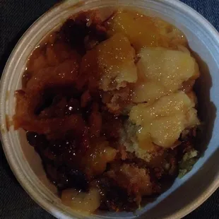 Peach cobbler