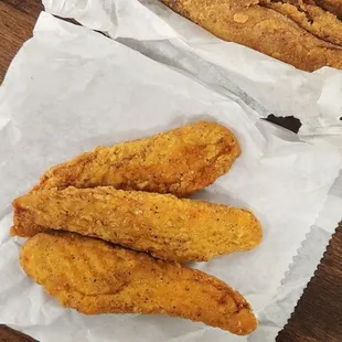 Chicken strips and wedges