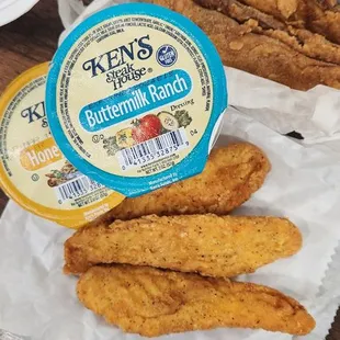 Chicken strips and wedges