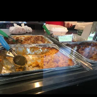 a variety of food items