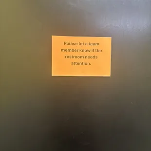 A clean and attended to restroom is a good sign!