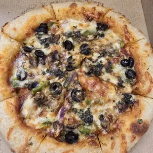 Curry veggie pizza