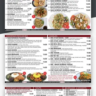 Menu available to scan in restaurant