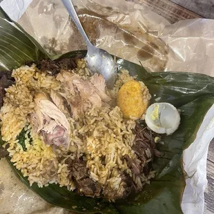 Banana Leaf Wrapped Rice