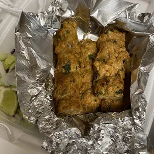 Chicken seekh kabob (good)