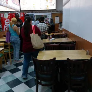 The line for take-out