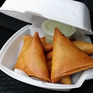 Chicken samosas. So good!