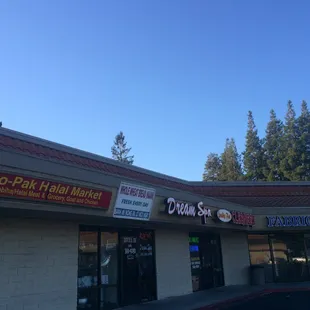 It is here in the middle of other stores