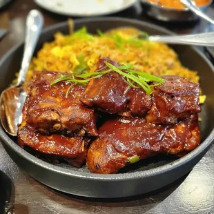Pork ribs entree for 2.