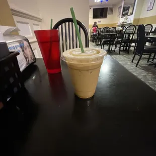 $7 small iced coffee..
