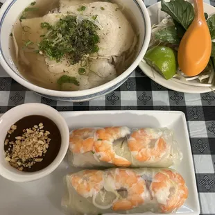 P.20 Chicken Pho A1. Fresh Garden Rolls (2)