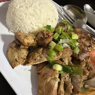 Rice platter with chicken