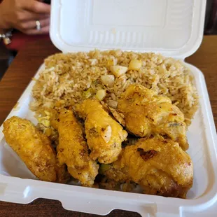 Wings and Fried Rice