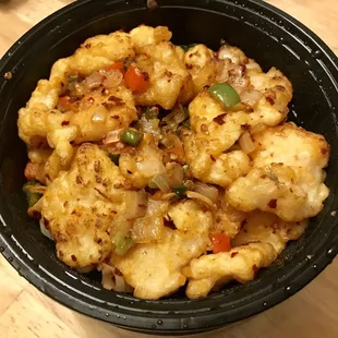 Crispy spicy fish