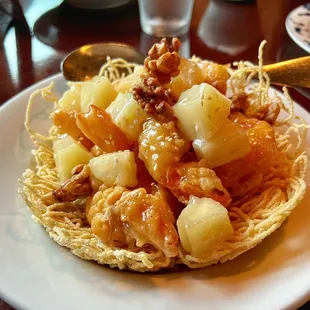 Honey Glazed Walnut Prawns