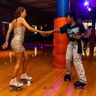 Local skaters during a private private event