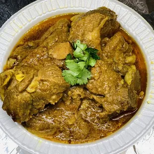 a bowl of food