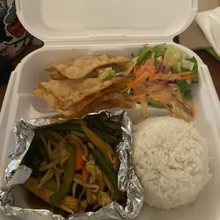 Prik King Lunch Special w/ veggies