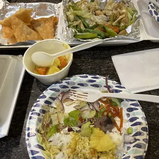 plates of food on a table