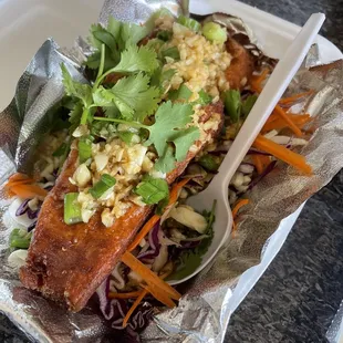 Atlantic Salmon with Garlic Sauce