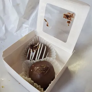 Rasberry chocolate truffle &amp; Grand Marnier Truffle