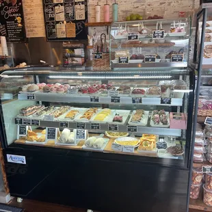 a display of pastries