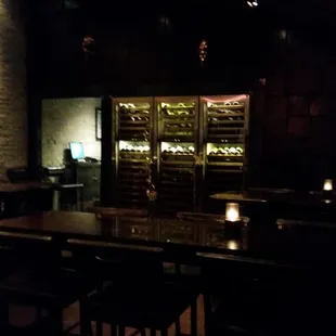 Wine rack and selection is amazing!