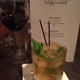 Got my mint julep that's not on the menu on Kentucky Derby weekend. How that for service.