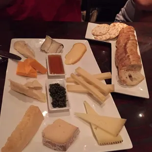 Cheese plate we ordered. 10 year cheddar was by far the best.