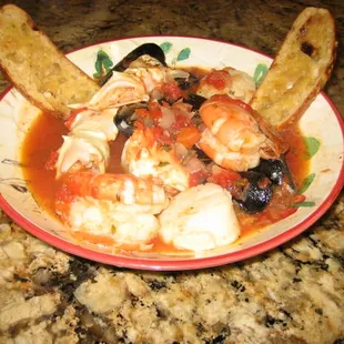 Seafood cioppino