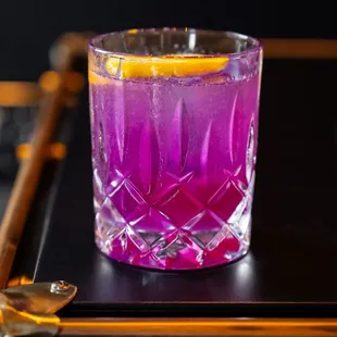 The Lavender Bee&apos;s Knees Cocktail at Indulge Wine Bar
