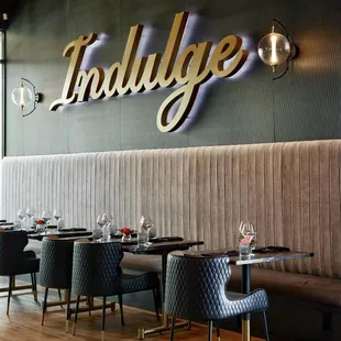 Interior of Indulge Wine Bar in Boerne, Texas